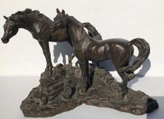 Lanford Monroe Horse Sculpture Statue " Intruder " Franklin Gallery 1984