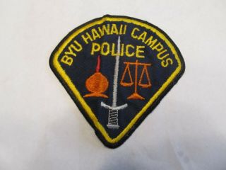 Hawaii State Byron Young University Campus Police Patch