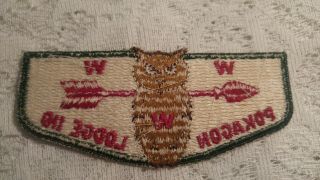 Boy Scout Patch Pokagon Lodge 110 Order of the Arrow Owl 2