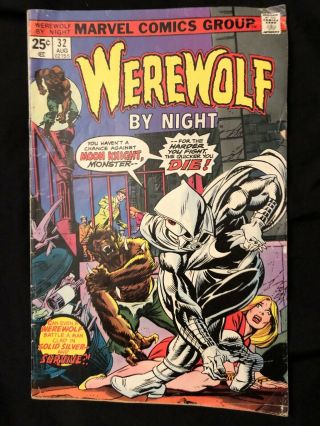 Werewolf By Night 32 1st Appearance Moon Knight Comic Book 1975 Marvel Ungraded