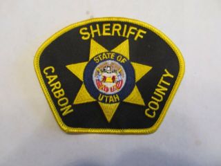 Utah State Carbon Co Sheriff Patch