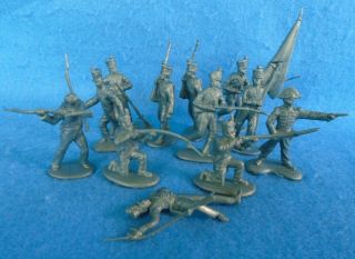 Classic Toy Soldiers Cts Alamo Mexican Attackers Set 1 (metallic Blue) Retired