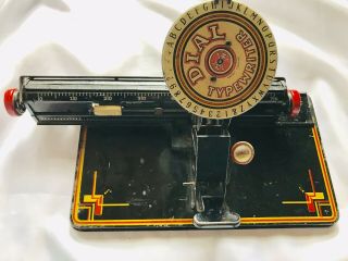 Vintage Marx Tin Pressed Steel Dial Typewriter Toy Parts/repair Usa