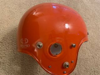 Maxpro Clear Shell Kineomatic 21 Vintage Football Helmet Orange Browns Bengals