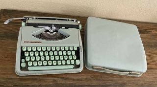 Vintage Hermes Rocket Portable Typewriter With Case Repair Inly