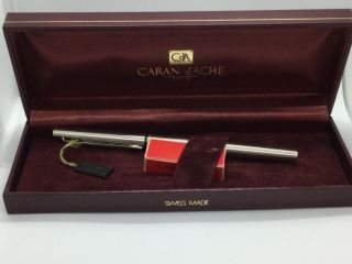 Carab D’ache Geneve Swiss Made Pen M Nip Box & Tag,  2 Cartridges