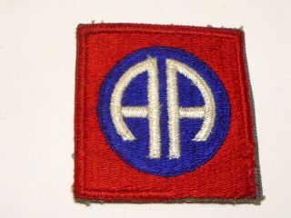 A Ww 2 U S Army 82nd Airborne Division Blue Backing Cut Edge Snow Back Patch E