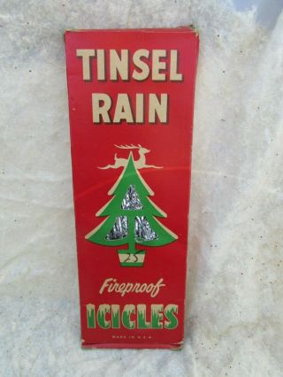 Antique National Tinsel Mfg Co Tinsel Rain Icicles