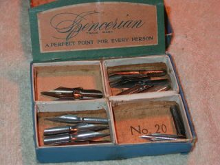 Antique,  Spencerian,  Pen Nib,  Store Advertising Display