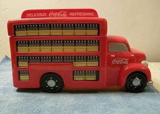 Gibson Coca Cola Red Delivery Coke Truck Cookie Jar