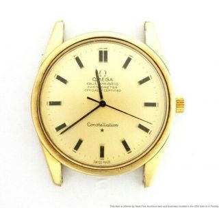 Vintage Omega Constellation Chronometer Automatic Gold Observatory Mens Watch