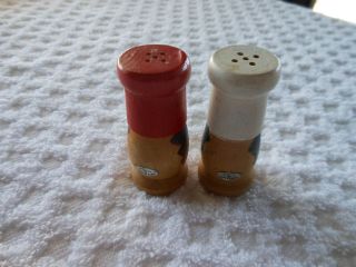 Vintage Wooden Salt and Pepper Shakers Collectible 2