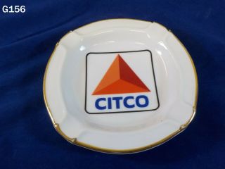Vintage Citgo Cities Services Gas Oil Service Advertising Porcelain Ashtray