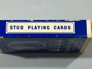 Vintage Stud Playing Cards Linen Finish Distributed by Walgreen - Pre - Owned 3