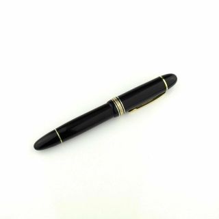 1950 ' s Celluloid Montblanc 149 Fountain Pen,  Silver Rings,  B Nib.  French Market. 3