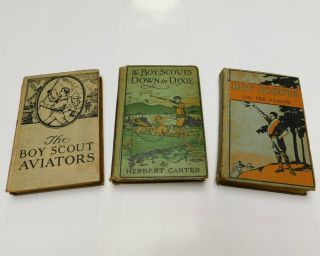 3 Boy Scout Adventure Novels 100 Years Old