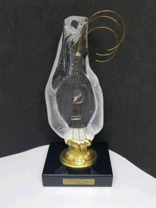 La Guitare 1984 Salvador Dali Glass Guitar Sculpture Daum France Ltd Ed 966.