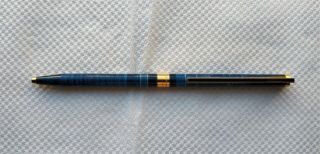 S.  T.  Dupont Classique (1st Ver. ) Ballpoint Ocean Blue Lacquer & Gold