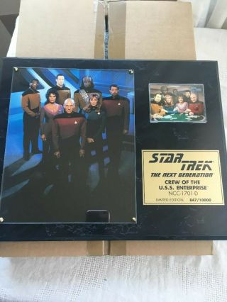 Star Trek - The Next Generation - Crew Of The Uss Enterprise - Le Plaque 847/10,  000