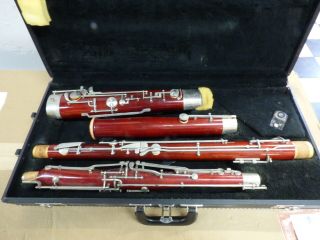 Vintage Selmer Usa Wood Bassoon W\case Not Working\parts?