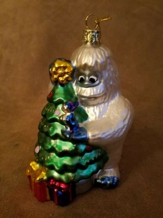 Kurt Adler Bumble Abominable Snowman Christmas Glass Ornament