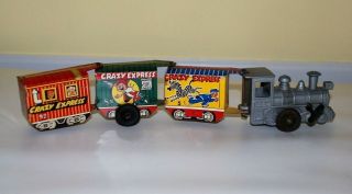 Vintage Marx Toys Tin Litho Crazy Express Wind - Up Train
