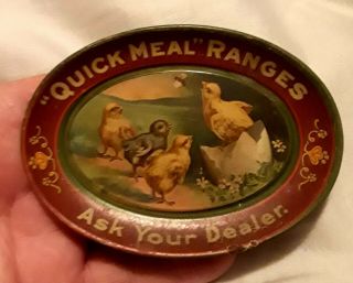 Quick Meal Ranges Tin Litho Tip Advertising Lithograph Tray