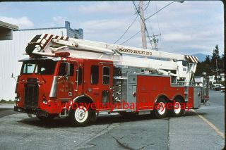 Fire Apparatus Slide,  Truck 640,  Prince Rupert / Bc,  1991 Fl / Anderson / Bronto