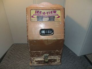 Vintage See - A - View Penny Arcade Machine
