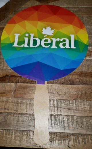 Gay Pride Rainbow Authentic Liberal Party Of Canada Fan Sign