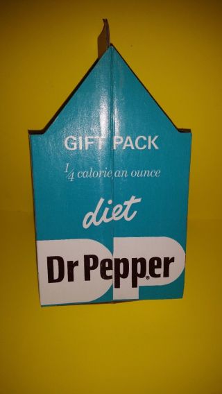 1960s Sample Gift Pack Carton For 2 Diet Dr Pepper 10 Ounce Bottles