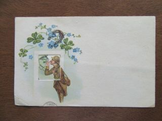 Anti - Hitler World War Ii Wwii Post Card French Pull - Tab