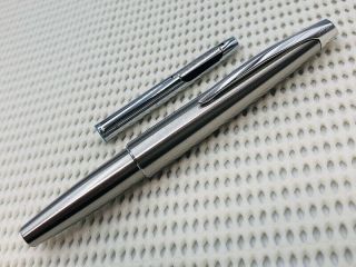Pilot M90 Myu Limited Edition Fountain Pen Silver St.  Steel With Converter Namiki