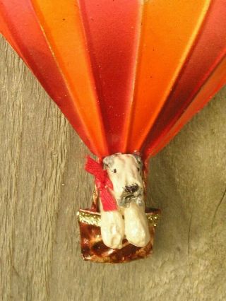 Soft Coated Wheaten Terrier Hot Air Balloon Christmas Ornament