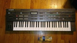 Vintage Casio Digital Synthesizer,  Cz - 5000 With Build - In Sequencer