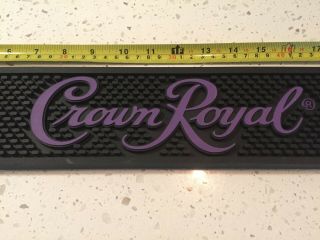 Crown Royal Bar Mat Rail Spill Pad Whisky Whiskey 23 " X 3.  5 " Rubber Purple
