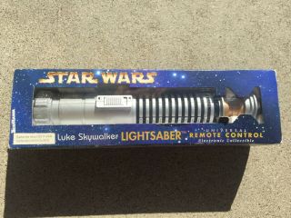 Vintage Rare Star Wars Luke Skywalker Lightsaber Universal Remote Control W/ Box