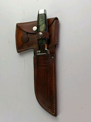 Vintage 1935 Case Xx Knife And Axe Combo With Leather Sheath