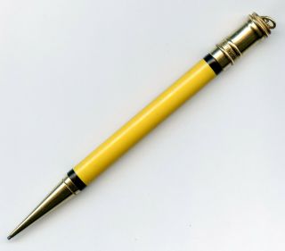 Parker Duofold Mandarin Yellow Flattop Ringtop Mechanical Pencil Match To Pen