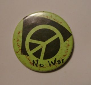 Vintage No War Peace Sign Pin Viet Nam 60 