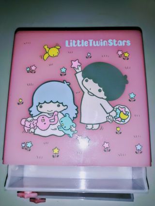 True Vintage 1976 Sanrio Little Twin Stars 2 Drawer Trinket Jewelry Box