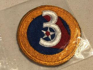 Vintage Ww2 Us Army 3rd Air Force Patch - - Third Army Shoulder
