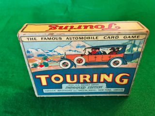 Touring Vintage Car Card 1926 Game By Parker Brothers