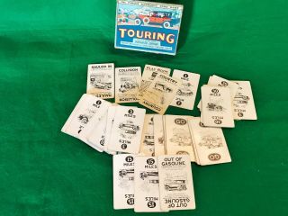 TOURING Vintage Car Card 1926 Game By Parker Brothers 2