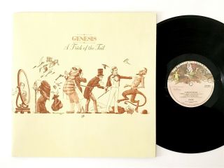 Genesis – A Trick Of The Tail 1st Uk Large Mad Hatter Label Textured Gatefold