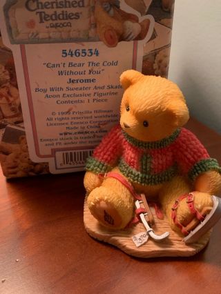 1999 Enesco Cherished Teddies: Jerome “can’t Bear The Cold Without You” (546534)