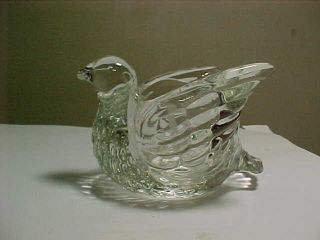 Vintage Avon Glass Bird Votive Candle Holder 3x4 Inch