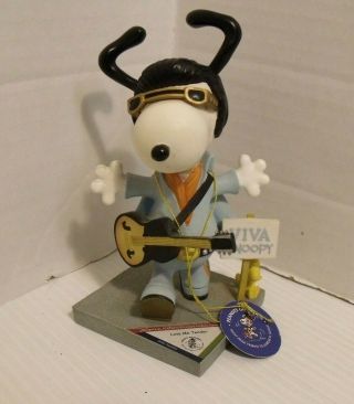 Viva Snoopy Figure Westland Giftware 8426 Peanuts On Parade Elvis Woodstock Vgc
