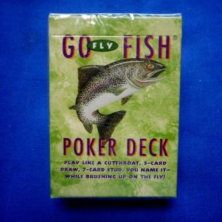 " Go Fly Fish " Poker Deck Of Playing Cards