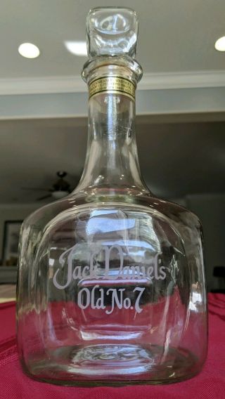 Vintage Jack Daniels Old No.  7 Tribute To Tennessee Decanter 1982.  Whiskey Bottle